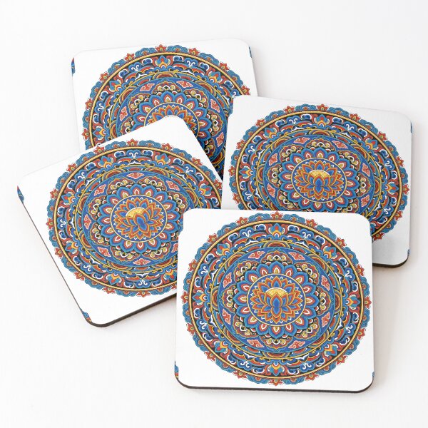 Item preview, Korean Dancheong Mandala Poster -  Vibrant Asian Wall Art Korean Heritage designed and sold by KooksStudio.