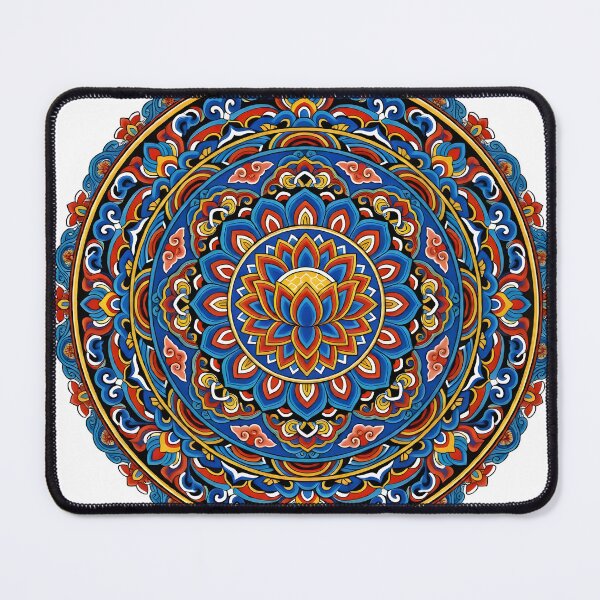 Item preview, Korean Dancheong Mandala Poster -  Vibrant Asian Wall Art Korean Heritage designed and sold by KooksStudio.