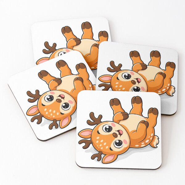 Item preview, Lindo dibujo animado de un cervatillo kawaii designed and sold by Krincydigitalart.