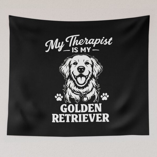 Item preview, My Therapist Is My Golden Retriever Dog designed and sold by OlyvieArt.