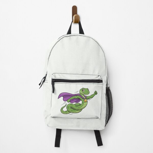 Item preview, Superhero Snake Flying with Purple Cape Funny Cartoon designed and sold by PixelQ.