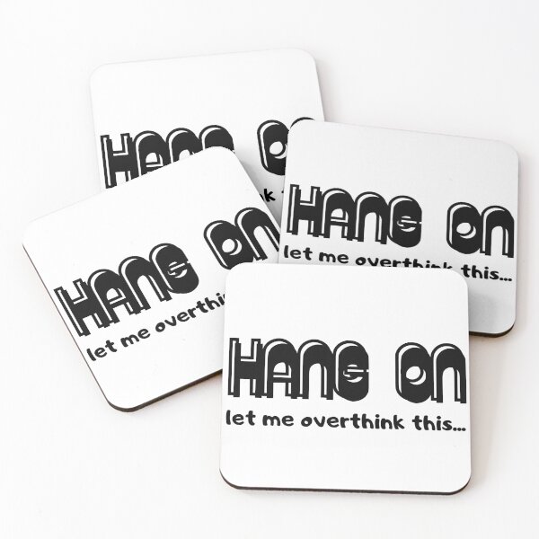 Item preview, Hang On Let Me Overthink This Funny Typography designed and sold by thenostalgicsketchbook.