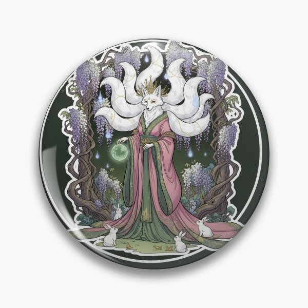 Item preview, White Fox Empress of the Spring Forest designed and sold by Terraprompt.