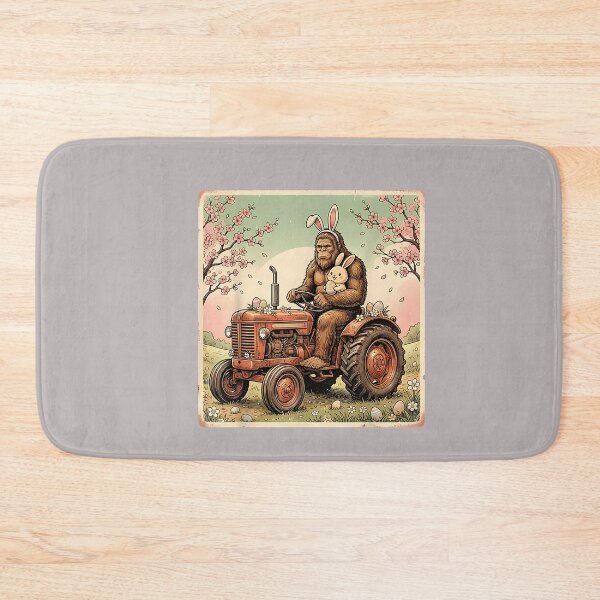 Item preview, Easter Bigfoot Bunny Tractor Funny Spring Sasquatch Farmer designed and sold by mjohnson9.