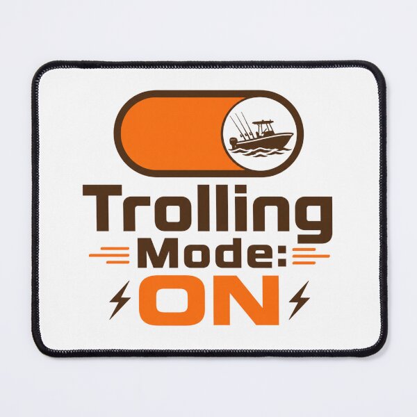 Item preview, Trolling Mode On Fishing Shirt | Funny Angler Boat Life Tee designed and sold by ZorviqueStudio.