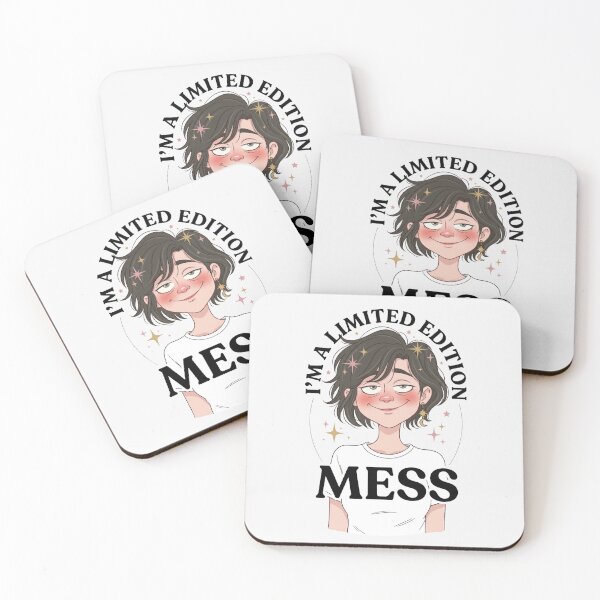 Item preview, I'm a Limited Edition Mess Cute Cartoon Girl Funny Self Love designed and sold by PixelQ.