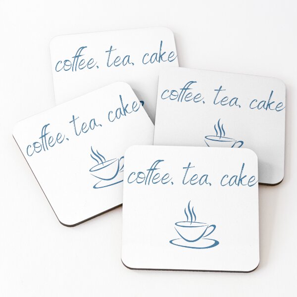 Item preview, coffee, tea, cake designed and sold by designbycath.