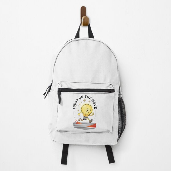 Item preview, Ideas On The Move Running Lightbulb Cartoon Energetic Motivational Design designed and sold by PixelQ.