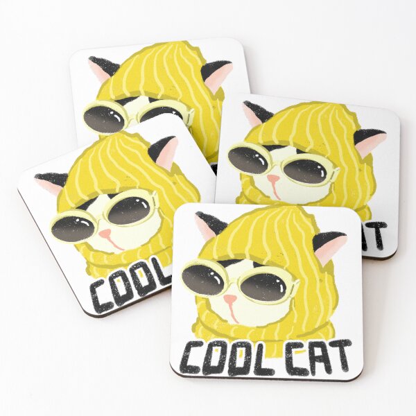 Item preview, cool cat designed and sold by Oof & Boop.