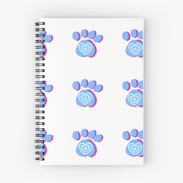 Item preview, Cute Pastel Blue Heart Paws Pattern designed and sold by Kazewalk.