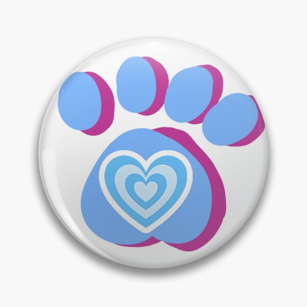 Item preview, Cute Pastel Blue Heart Paws Pattern designed and sold by Kazewalk.