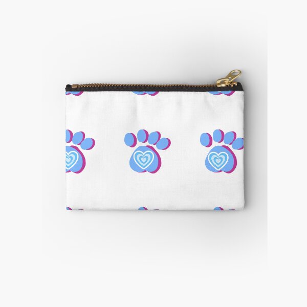 Item preview, Cute Pastel Blue Heart Paws Pattern designed and sold by Kazewalk.