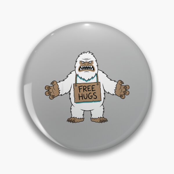 Item preview, Funny Abominable Snowman Free Hugs Bigfoot Sasquatch designed and sold by mjohnson9.