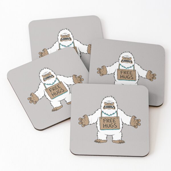 Item preview, Funny Abominable Snowman Free Hugs Bigfoot Sasquatch designed and sold by mjohnson9.