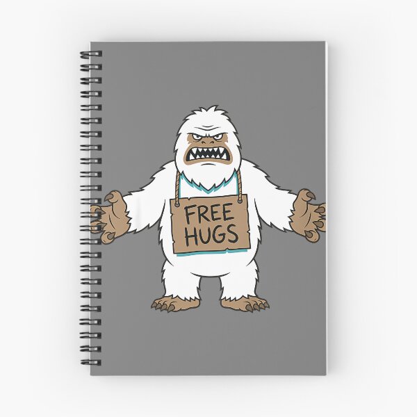 Item preview, Funny Abominable Snowman Free Hugs Bigfoot Sasquatch designed and sold by mjohnson9.