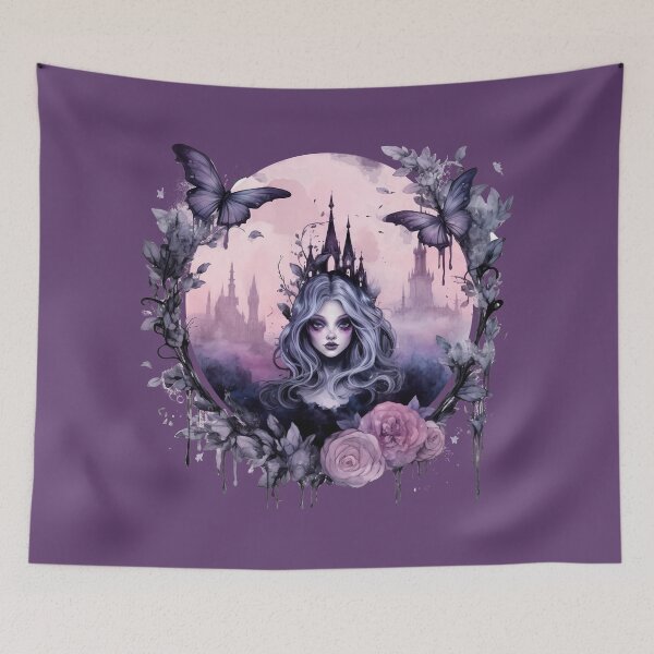 Item preview, Moonlit Gothic Butterfly Queen designed and sold by TheInkRaven.