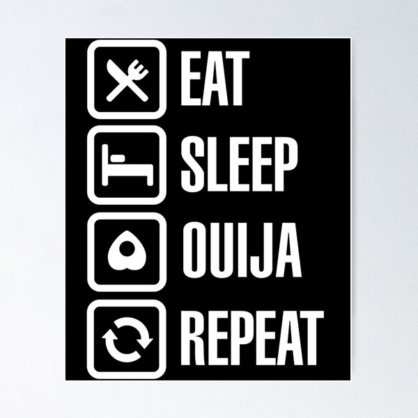 Item preview, Funny eat sleep Ouija repeat spirit board T-shirt gift designed and sold by LaundryFactory.