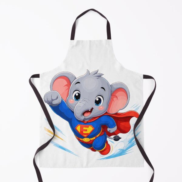 Item preview, Cute Superhero Elephant Cartoon designed and sold by Krincydigitalart.