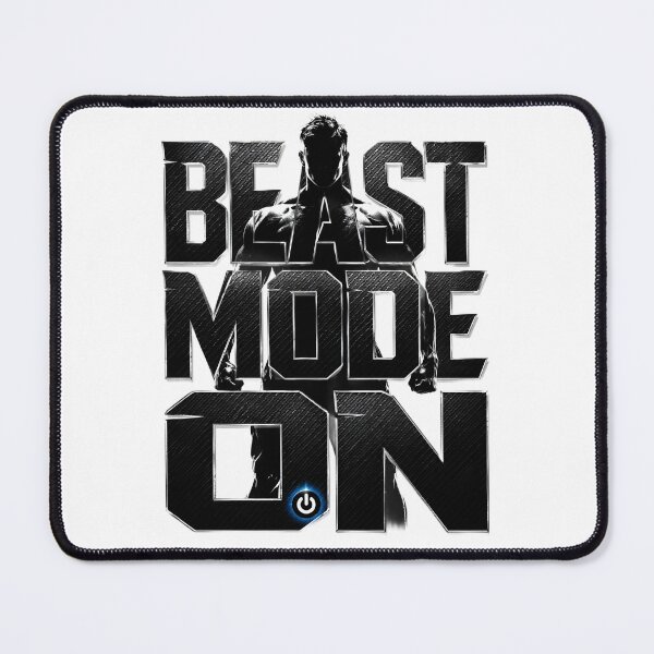 Item preview, Beast Mode On - Metallic Gym Motivation Fitness Graphic designed and sold by KaysonSmith.