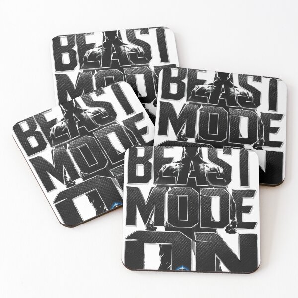 Item preview, Beast Mode On - Metallic Gym Motivation Fitness Graphic designed and sold by KaysonSmith.