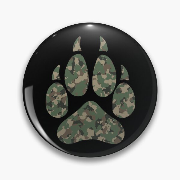 Item preview, Camo Wolf Paw designed and sold by geraldineMS.