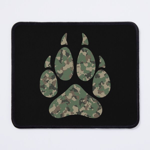 Item preview, Camo Wolf Paw designed and sold by geraldineMS.
