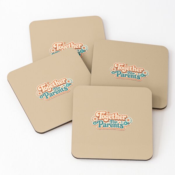 Item preview, Together For Parents - Retro 70s Floral Typography Sticker designed and sold by Picmagico.