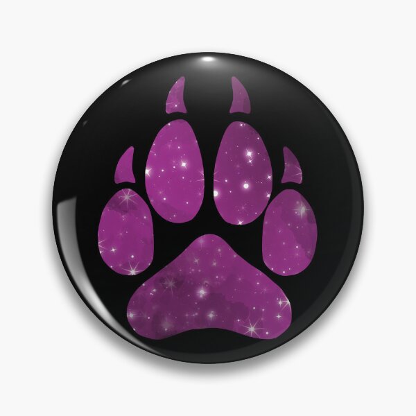 Item preview, Purple Space Wolf Paw Print designed and sold by geraldineMS.