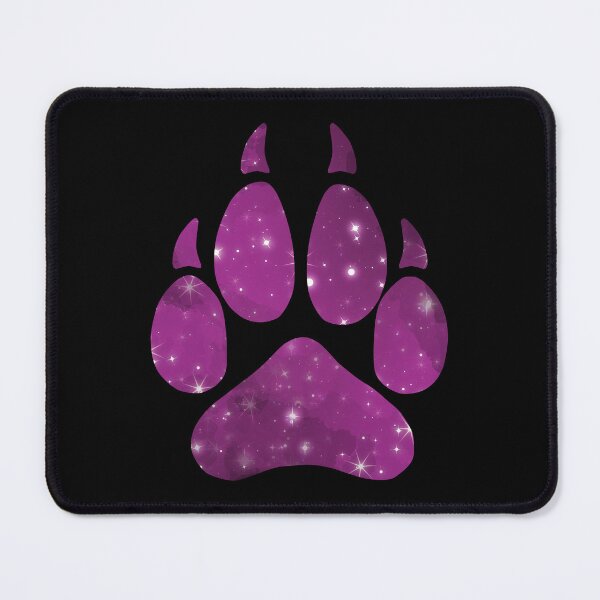 Item preview, Purple Space Wolf Paw Print designed and sold by geraldineMS.