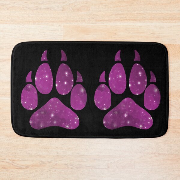 Item preview, Purple Space Wolf Paw Print designed and sold by geraldineMS.