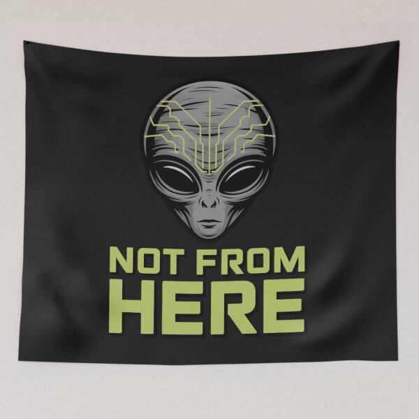 Item preview, Alien - NOT FROM HERE designed and sold by 123ks.