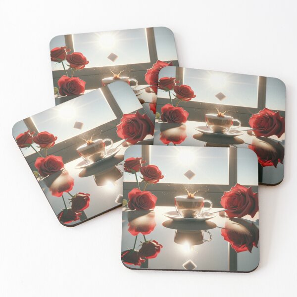 Item preview, A romantic date with cappuccino and red roses designed and sold by Kimenta.