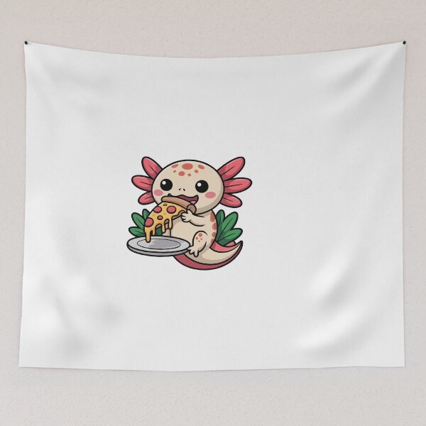 Item preview, Axolotl Enjoying Pizza designed and sold by jkrphoto.