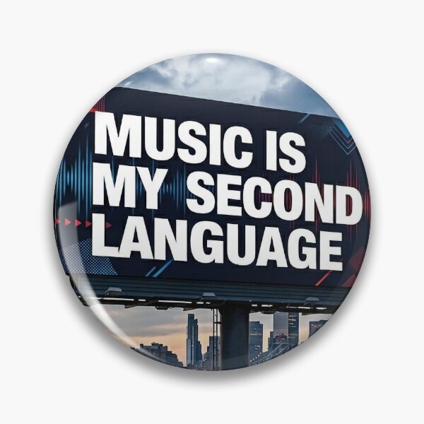 Item preview, Music Is My Second Language designed and sold by GRAFFONYX.
