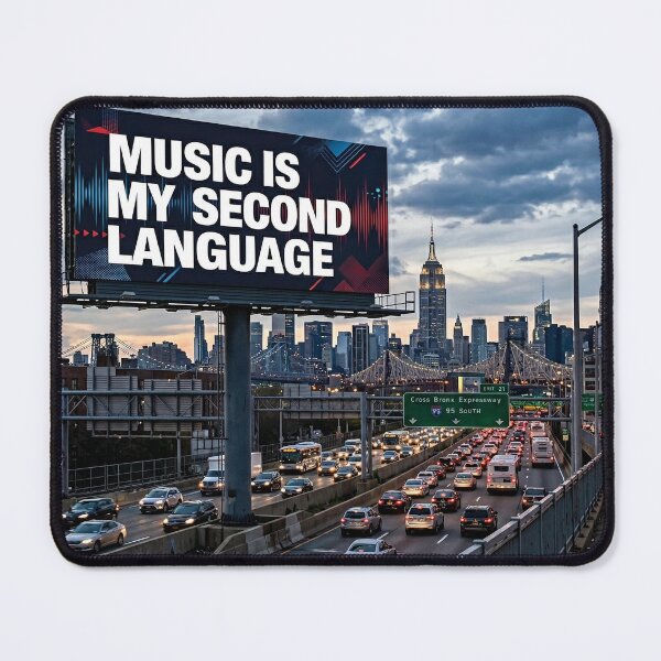 Item preview, Music Is My Second Language designed and sold by GRAFFONYX.