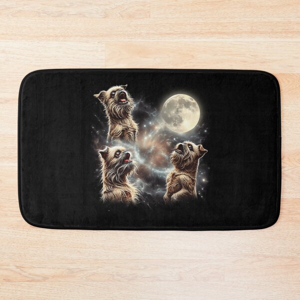 Item preview, Brussels Griffon Howling Moon Lover Dog designed and sold by MosaikkiArt.