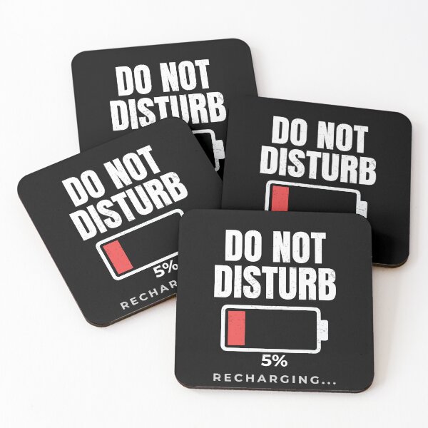 Item preview, Do Not Disturb Recharging Low Battery Minimal Design designed and sold by Uvclick.