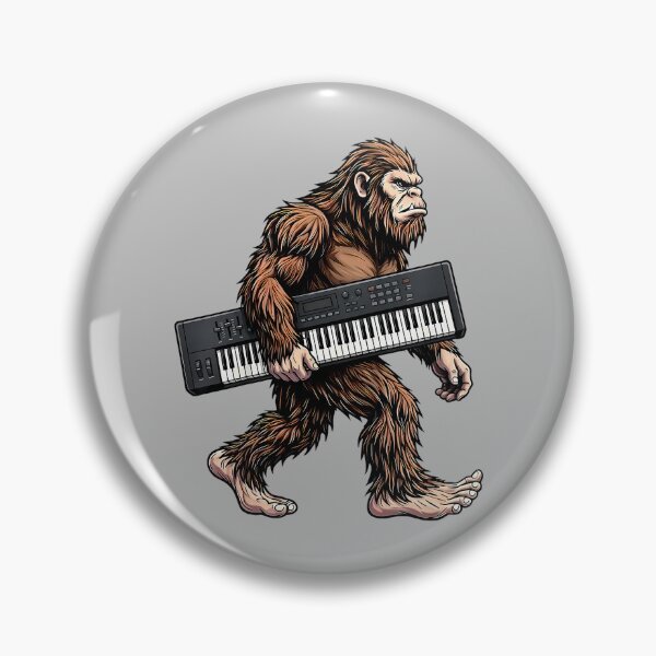 Item preview, Funny Bigfoot Carrying Keyboard Sasquatch Synth Musician designed and sold by mjohnson9.