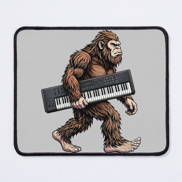 Item preview, Funny Bigfoot Carrying Keyboard Sasquatch Synth Musician designed and sold by mjohnson9.