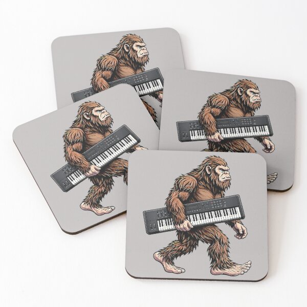 Item preview, Funny Bigfoot Carrying Keyboard Sasquatch Synth Musician designed and sold by mjohnson9.