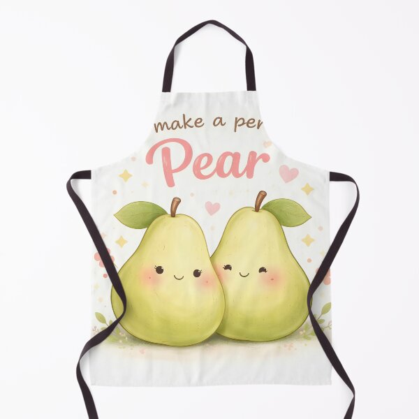 Item preview, We Make a Perfect Pear Cute Pun Art Print designed and sold by sigmaartstudio.