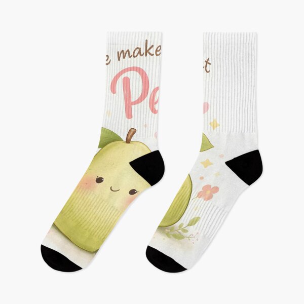 Item preview, We Make a Perfect Pear Cute Pun Art Print designed and sold by sigmaartstudio.