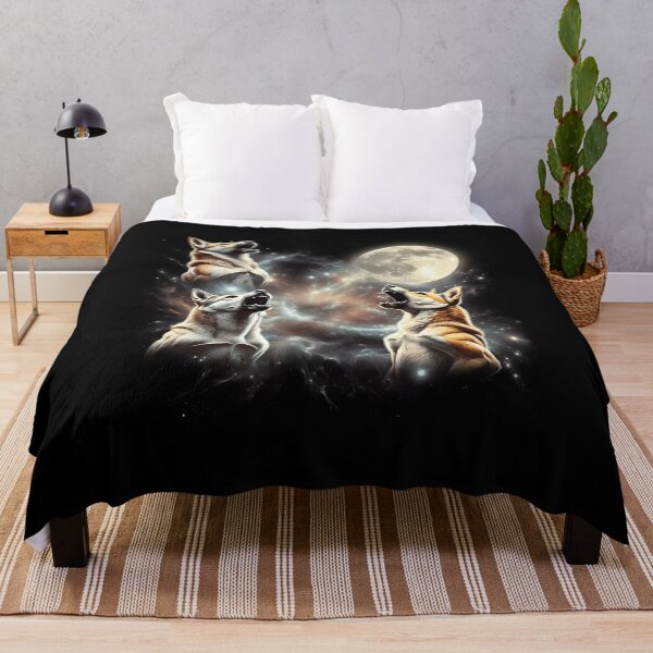 Item preview, Canaan Dog Howling Moon Lover Dog designed and sold by MosaikkiArt.
