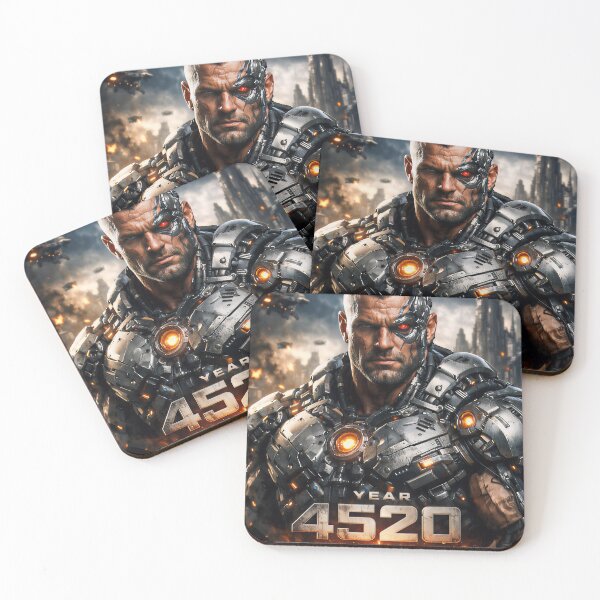 Item preview, Futuristic Cyborg Warrior – 5D Sci-Fi Art designed and sold by Imagetore.