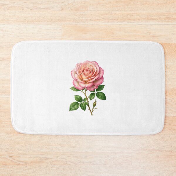 Item preview, Elegant Pink Rose Botanical Illustration PNG | Transparent Background Floral Design designed and sold by arifali786.