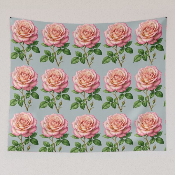 Item preview, Elegant Pink Rose Botanical Illustration PNG | Transparent Background Floral Design designed and sold by arifali786.