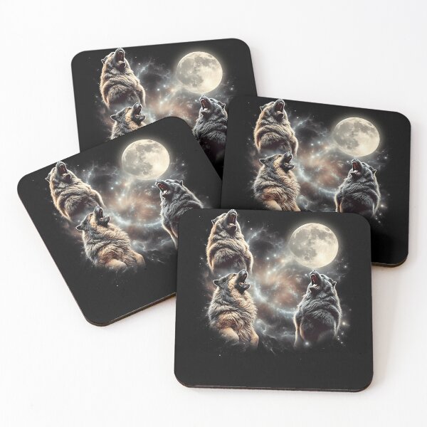 Item preview, Caucasian Shepherd Dog Howling Moon Lover Dog designed and sold by MosaikkiArt.