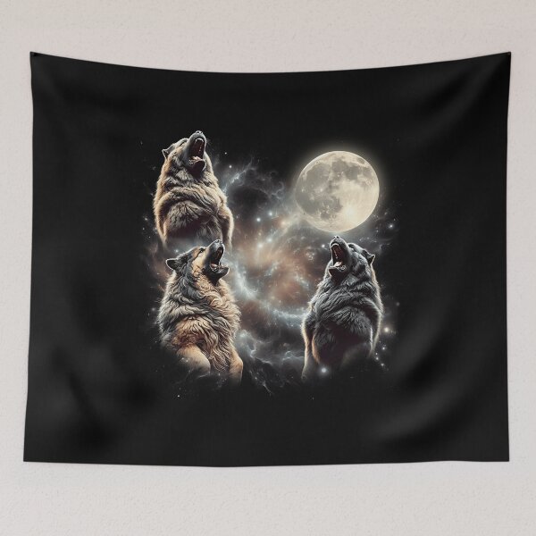 Item preview, Caucasian Shepherd Dog Howling Moon Lover Dog designed and sold by MosaikkiArt.