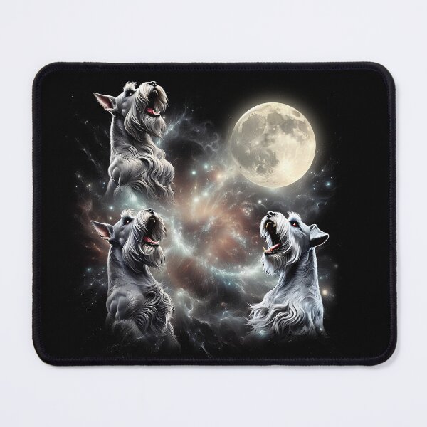 Item preview, Cesky Terrier Howling Moon Lover Dog designed and sold by MosaikkiArt.