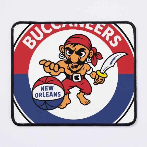 Item preview, New Orleans Buccaneers Vintage ABA Logo – Classic 1960s Basketball Design designed and sold by RetroBasketball.